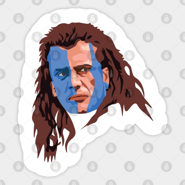 Braveheart Sticker by FutureSpaceDesigns